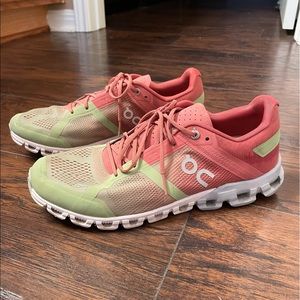 On Cloudflow guava dustrose running shoes 10